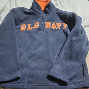 Old Navy Kids Navy Blue Fleece Jacket